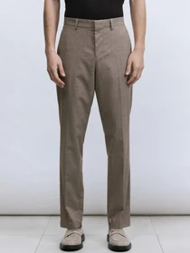 Штани H&M модель 7140322wer_Темно-бежевый Фото