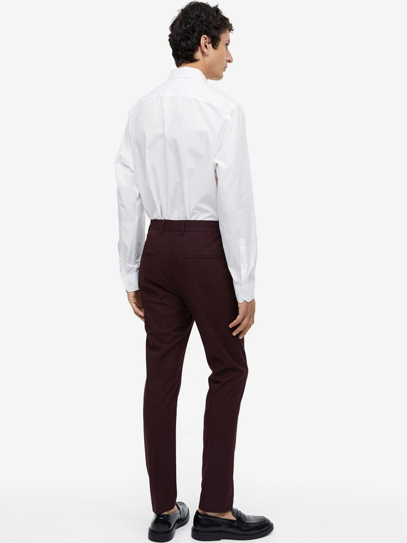 Брюки H&M модель 7140320ral_Бордовый Фото