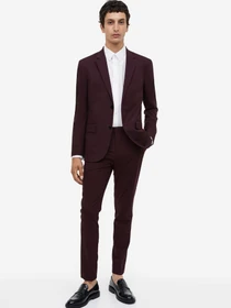 Брюки H&M модель 7140320ral_Бордовый Фото