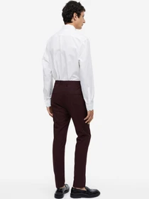 Брюки H&M модель 7140320ral_Бордовый Фото