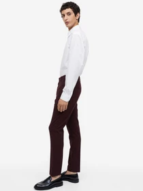 Брюки H&M модель 7140320ral_Бордовый Фото