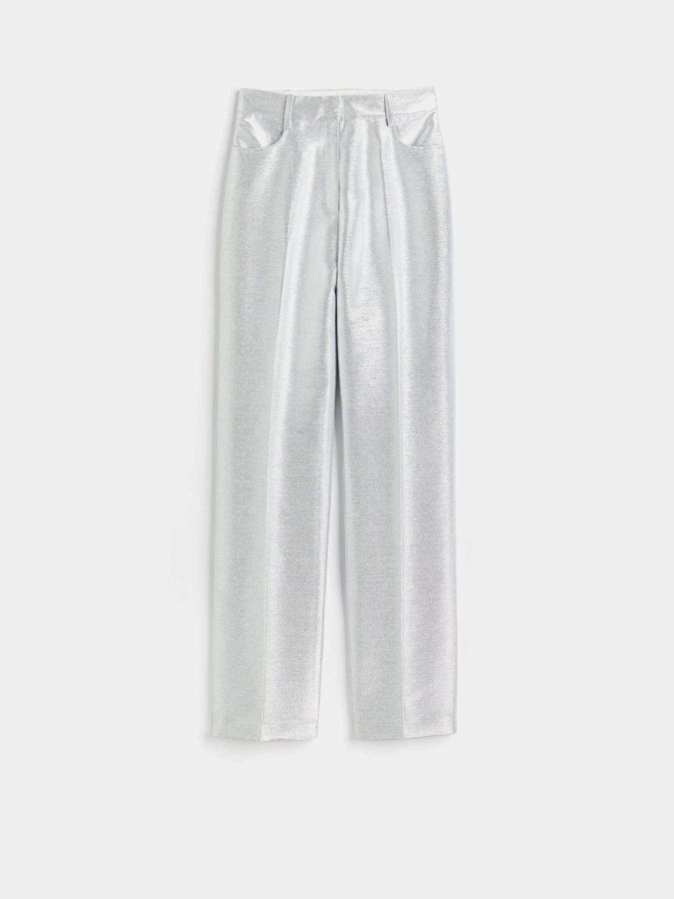 Брюки H&M модель 1104767ral_Серебристый Фото