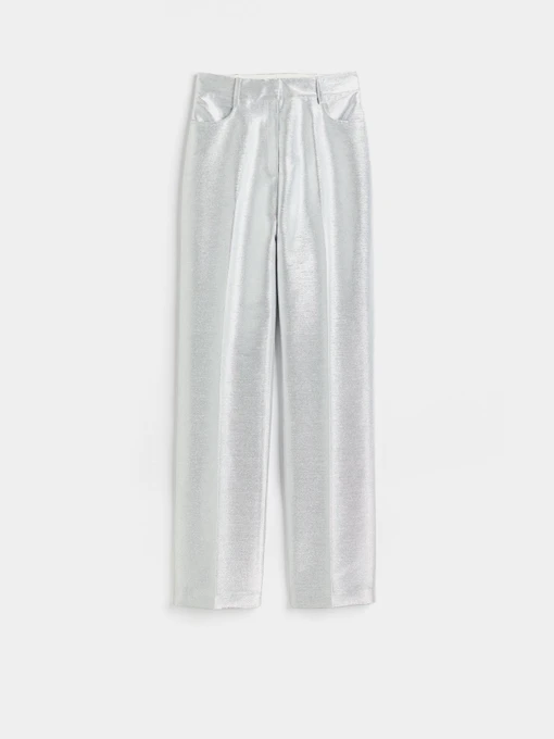 Брюки H&M модель 1104767ral_Серебристый Фото