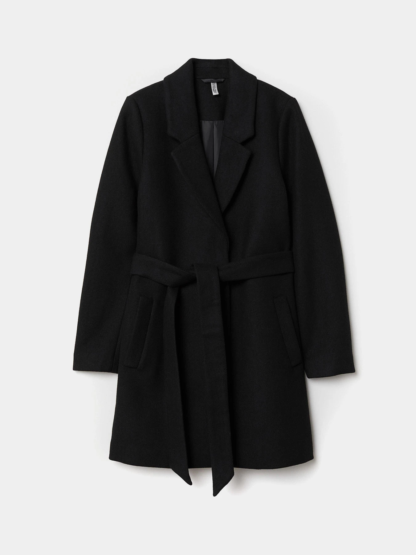 Пальто и плащи H&M модель 6146220wt_черный Фото