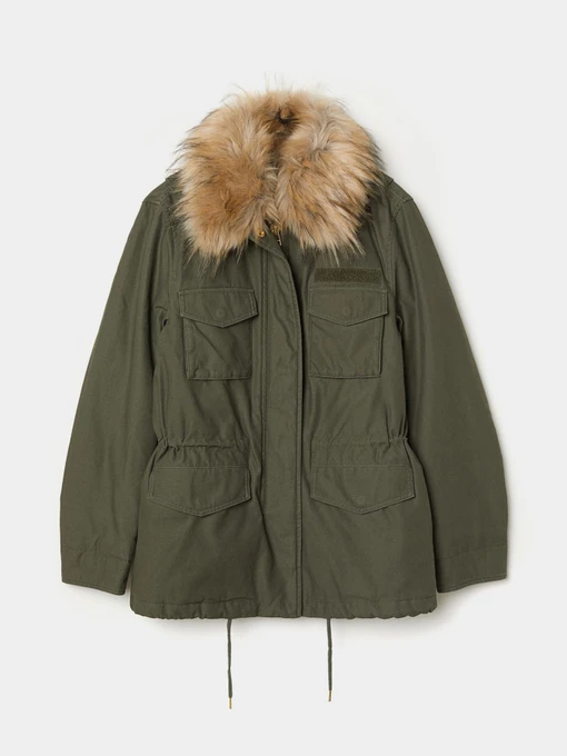 Куртки и дубленки H&M модель 6594538dlog_Хаки Фото
