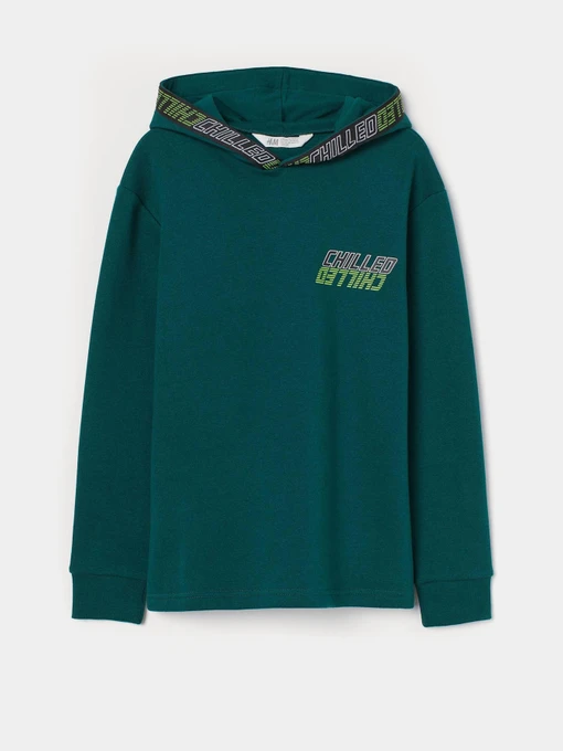 Худі та світшоти H&M модель 8967582kwer_Темно-зеленый Фото