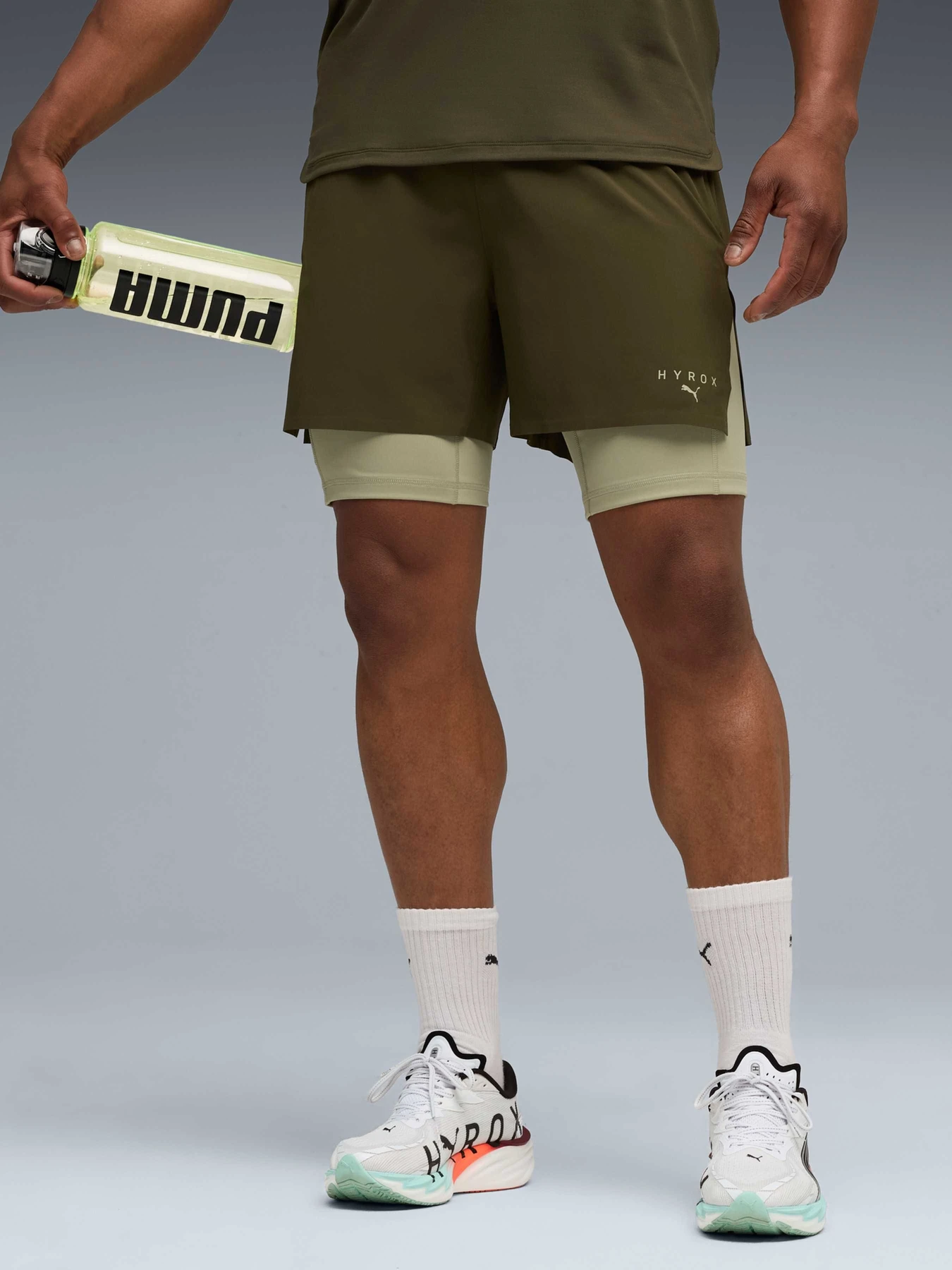 Шорти PUMA M x Hyrox 2in1 Short модель 527571 Шорти PUMA M x Hyrox 2in1 Short модель 527571 Фото
