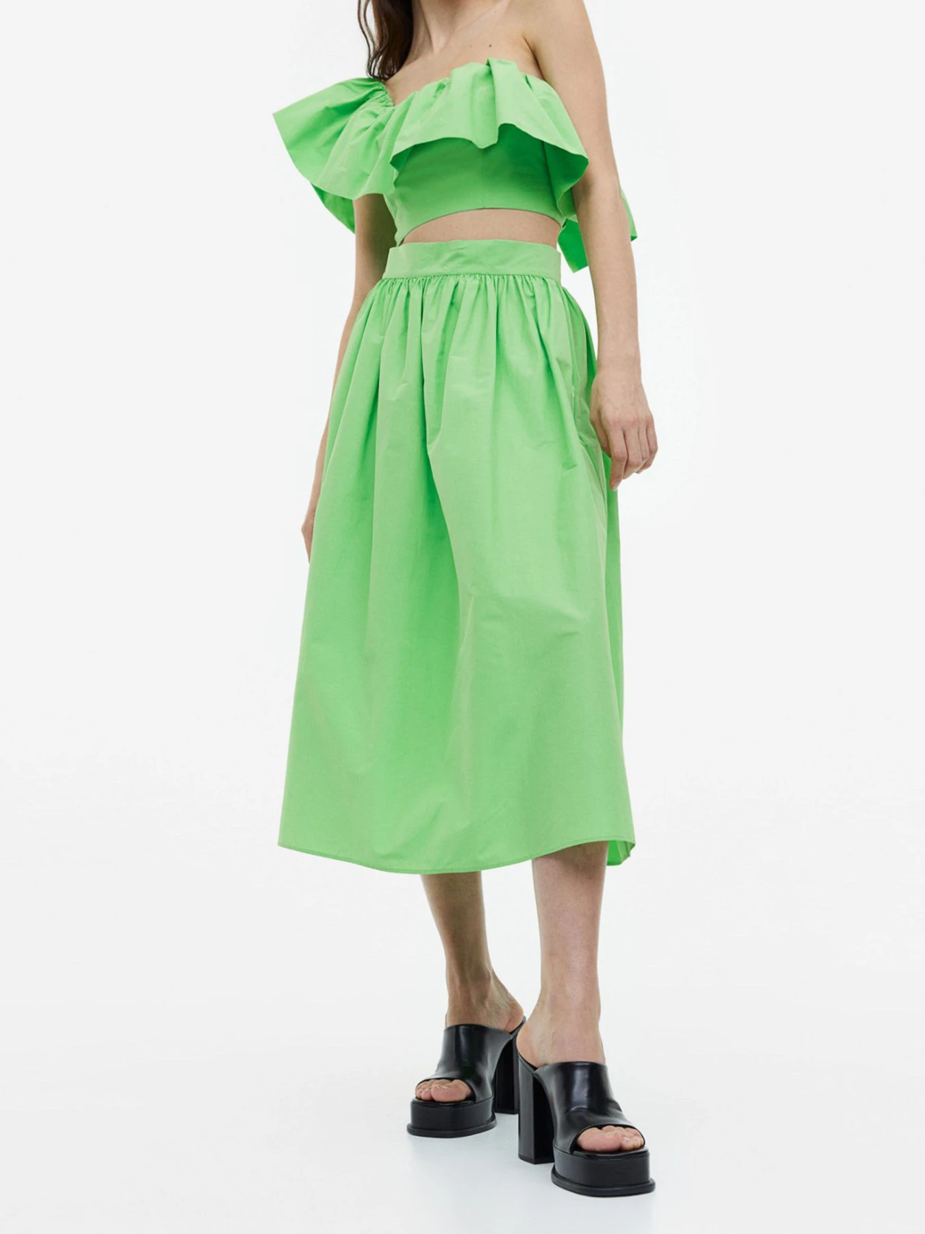 Юбки H&M модель 1162516wer_Салатовый Фото