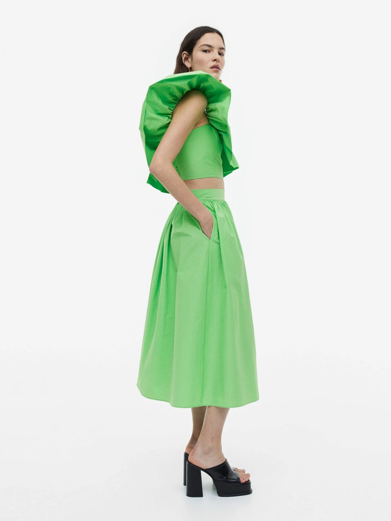 Юбки H&M модель 1162516wer_Салатовый Фото