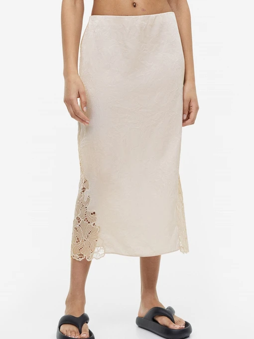 Юбки H&M модель 1162416wer_Светло-бежевый Фото