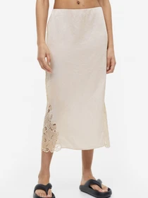 Юбки H&M модель 1162416wer_Светло-бежевый Фото