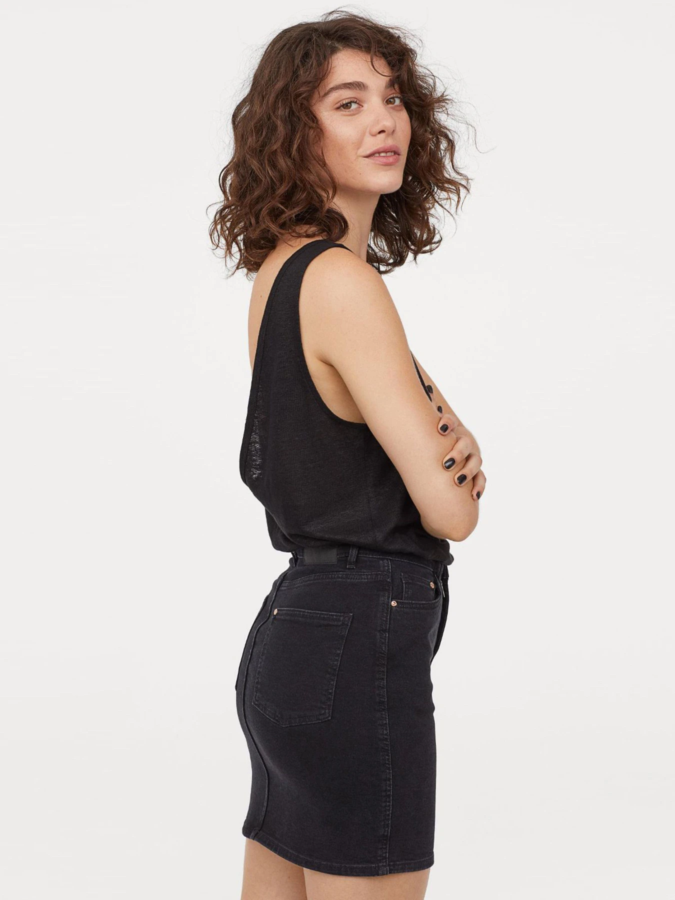 Юбки H&M модель 7298609wer_Черный Фото