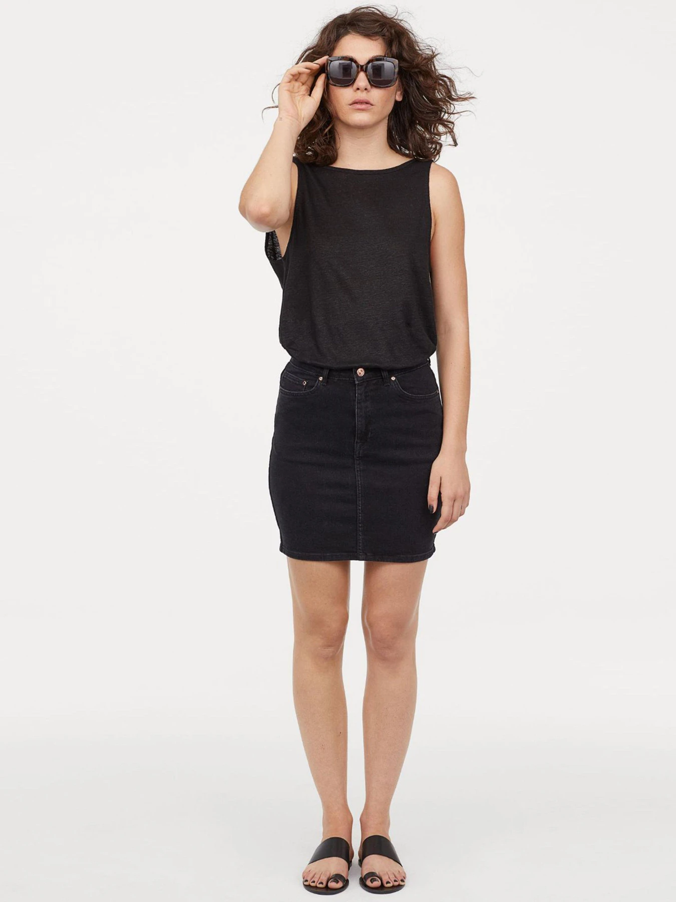 Юбки H&M модель 7298609wer_Черный Фото