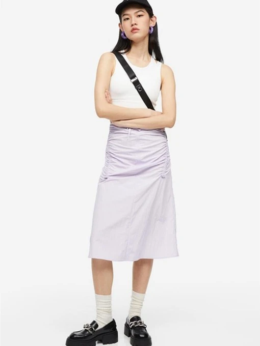 Юбки H&M модель 1179576wer_Светло-сиреневый Фото