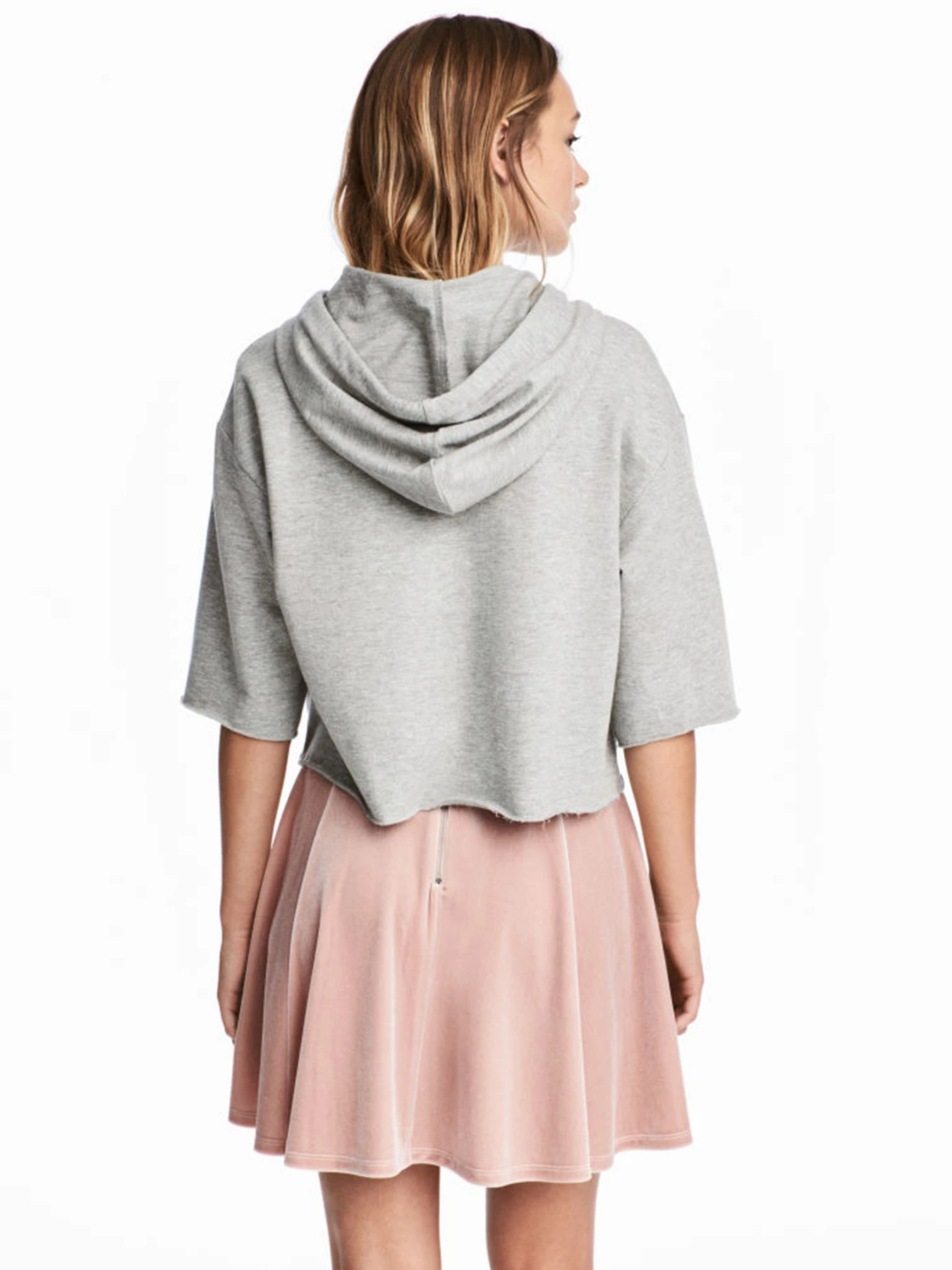 Юбки H&M модель 3562896wer_Пудровый Фото