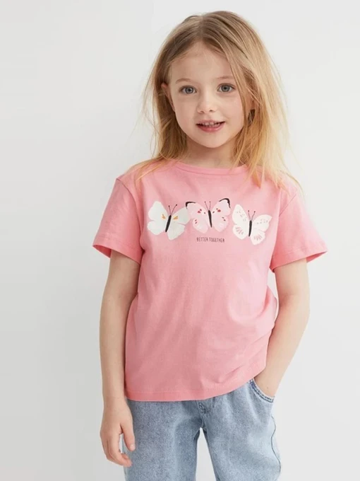 Футболки и поло H&M модель 9301265kwer_Розовый Фото