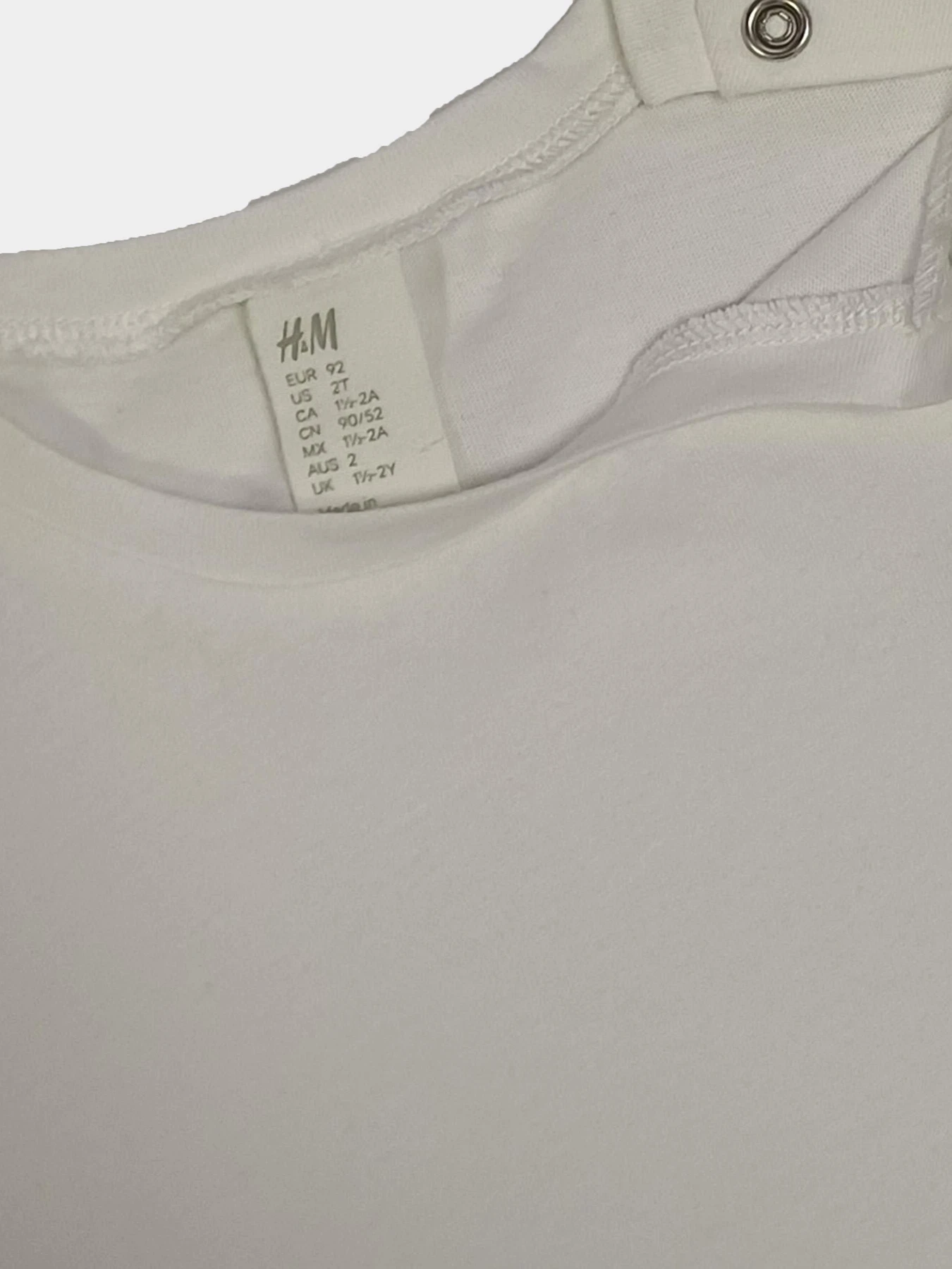Футболки і поло H&M модель 1133277kwer_Молочный Фото