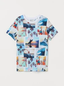 Футболки и поло H&M модель 9270993kwer_Комбинированный Фото
