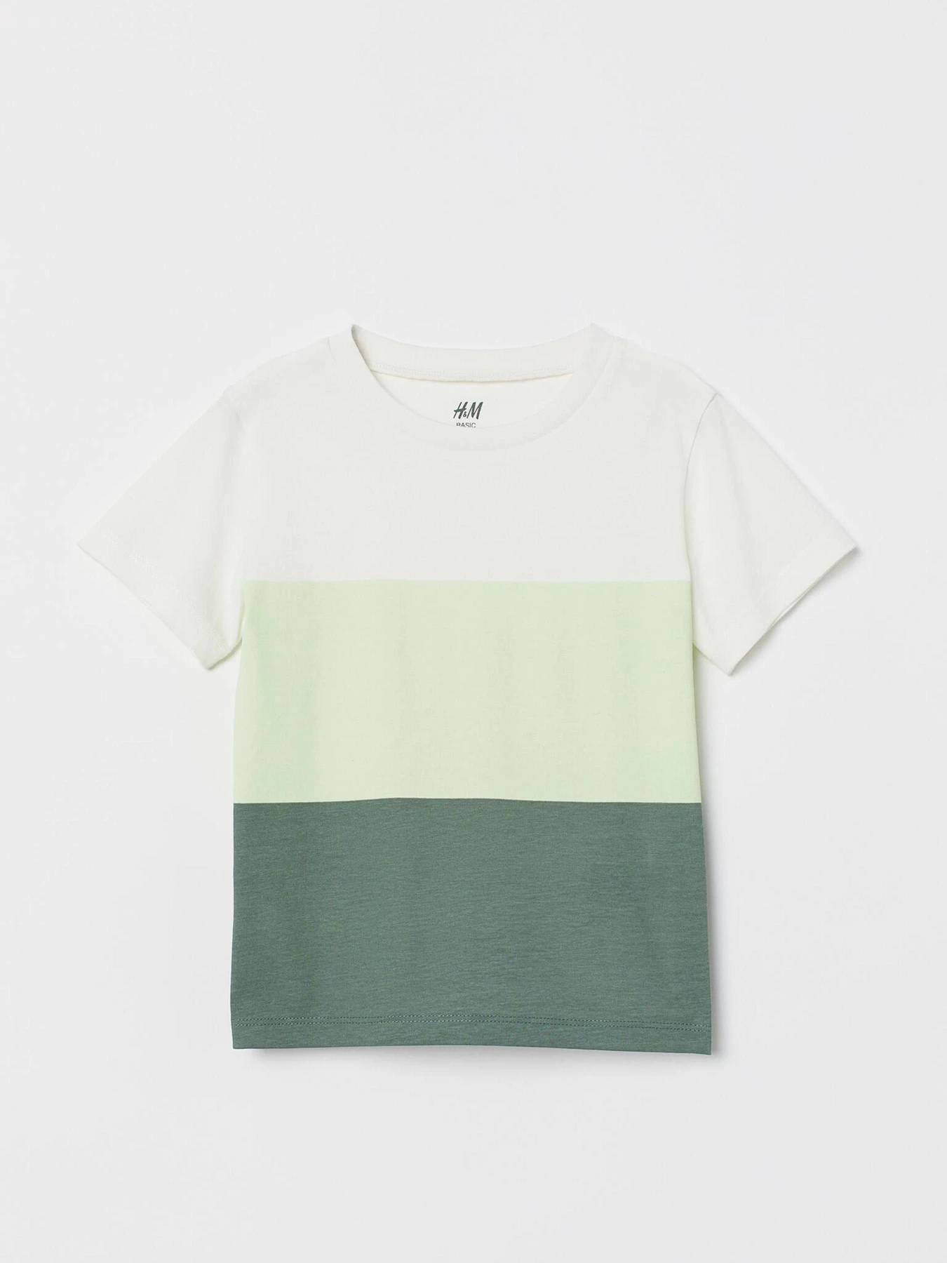 Футболки и поло H&M модель 7180761kwer_Зелено-белый Фото