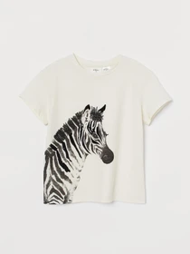 Футболки і поло H&M модель 8452391kwer_Молочный Фото