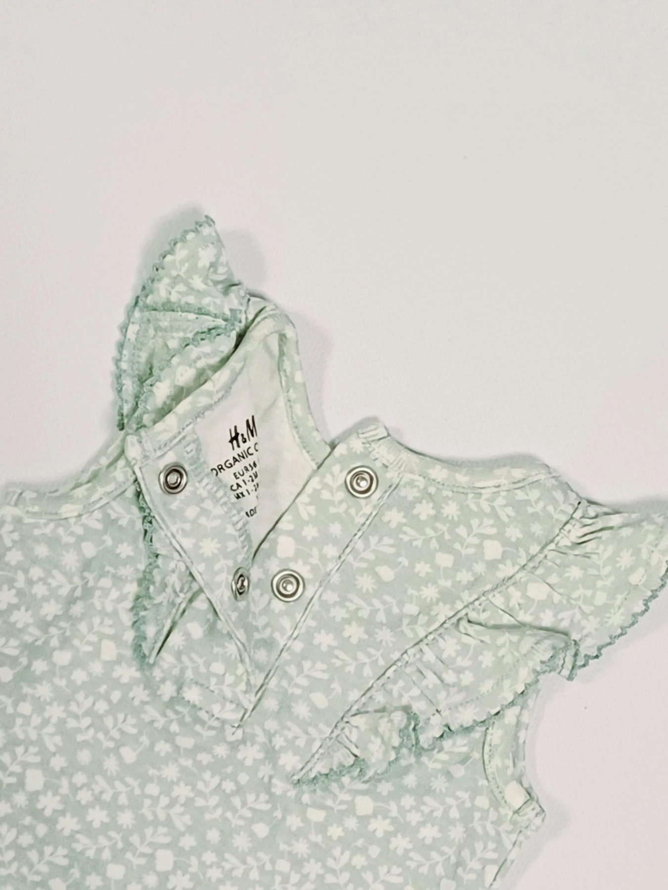 Одежда для младенцев H&M модель 9530458kwer_Зелено-белый Фото