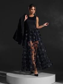 Юбки ISSA Plus модель 15423_черный Фото