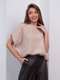 Свитры и кардиганы ISSA Plus модель 15416A_бежевый Фото