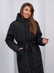 Куртки и дубленки ISSA Plus модель 15448_черный Фото