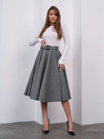 Юбки ISSA Plus модель 15460_серый Фото