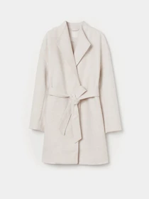 Пальто и плащи H&M модель 4561237wer_Молочный Фото