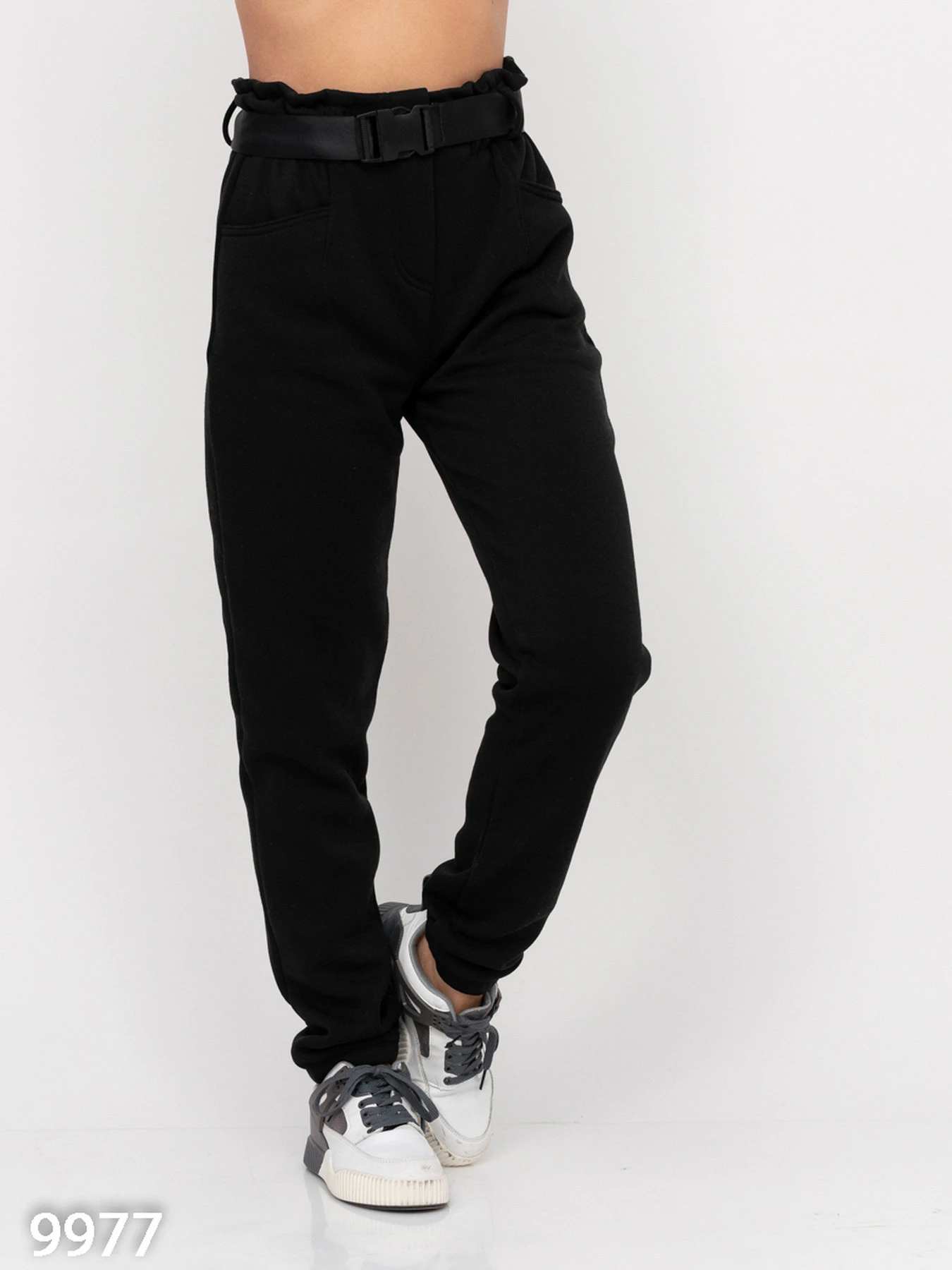 Брюки ISSA Plus модель 9977_black Брюки ISSA Plus модель 9977_black Фото