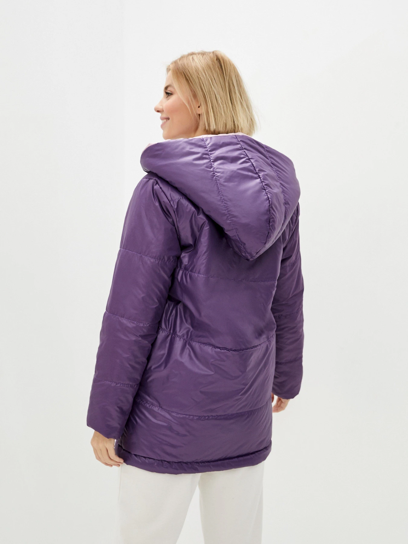 Куртки та дублянки ISSA Plus модель SA-31_violetlilac Фото