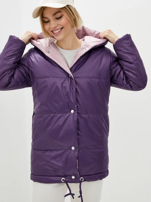 Куртки и дубленки ISSA Plus модель SA-31_violetlilac Фото