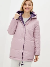 Куртки та дублянки ISSA Plus модель SA-31_violetlilac Фото