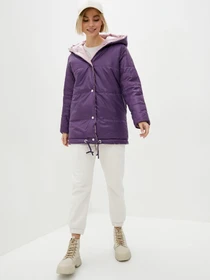Куртки та дублянки ISSA Plus модель SA-31_violetlilac Фото