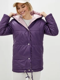 Куртки та дублянки ISSA Plus модель SA-31_violetlilac Фото