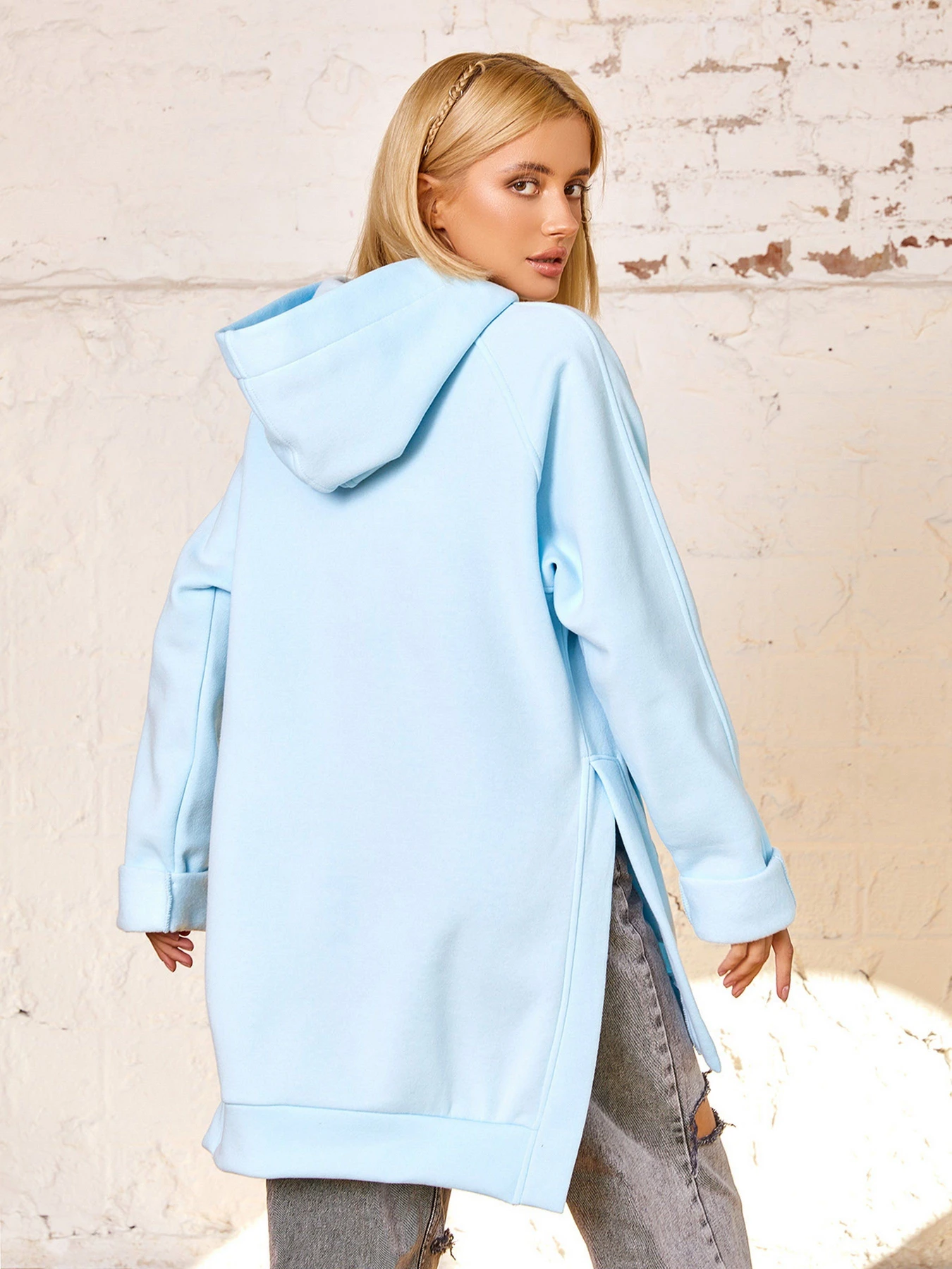 Худи и свитшоты ISSA Plus модель 12936_blue Худи и свитшоты ISSA Plus модель 12936_blue Фото