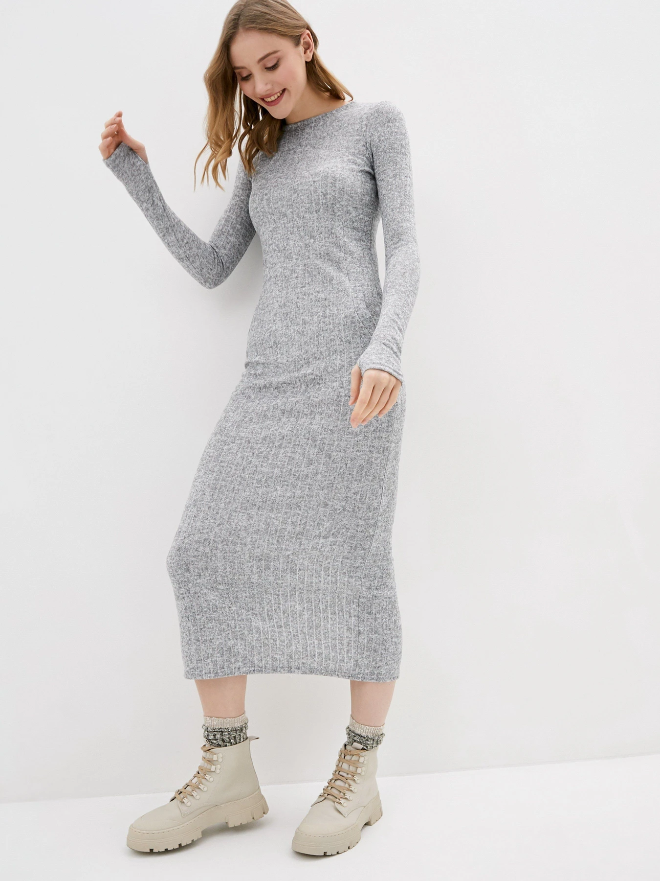 Платья ISSA Plus модель 11217_gray Фото
