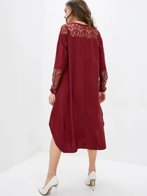Сукні ISSA Plus модель SA-16_burgundy Фото