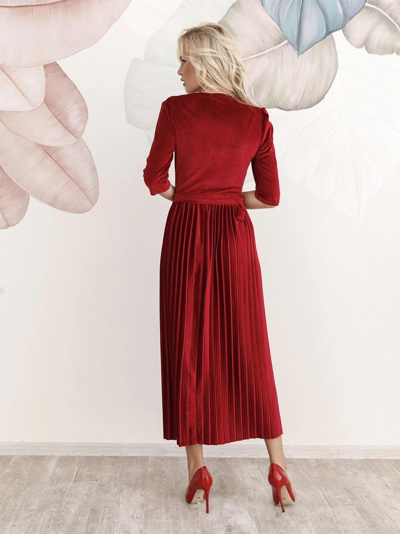 Платья ISSA Plus модель 12248_claret Платья ISSA Plus модель 12248_claret Фото