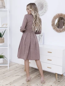 Платья ISSA Plus модель 12099_lightbrown Фото