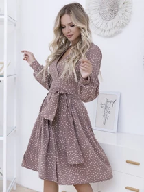Платья ISSA Plus модель 12099_lightbrown Фото