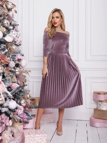 Платья ISSA Plus модель 12364_lilac Фото