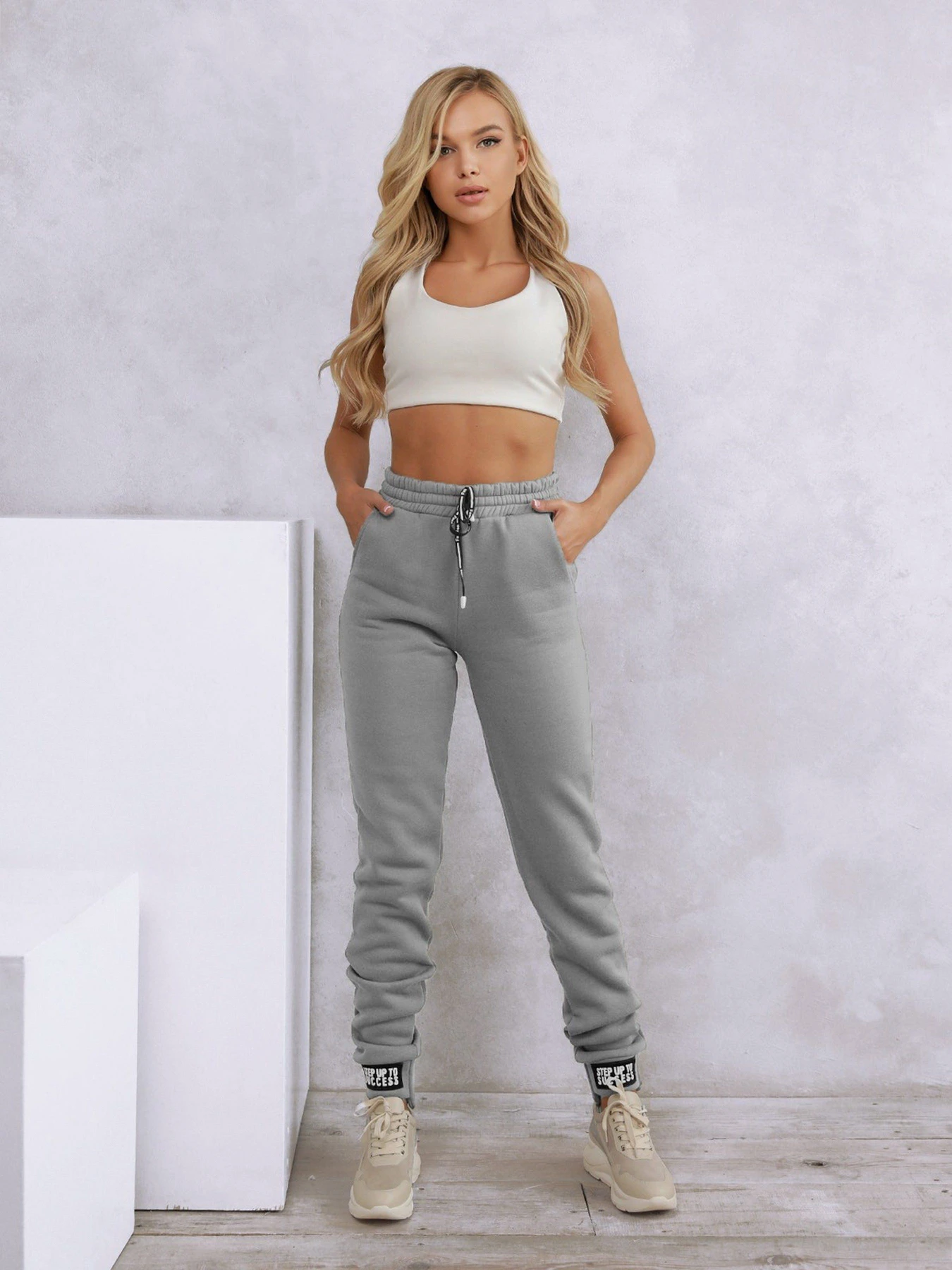Штани ISSA Plus модель 12285_lightgray Штани ISSA Plus модель 12285_lightgray Фото