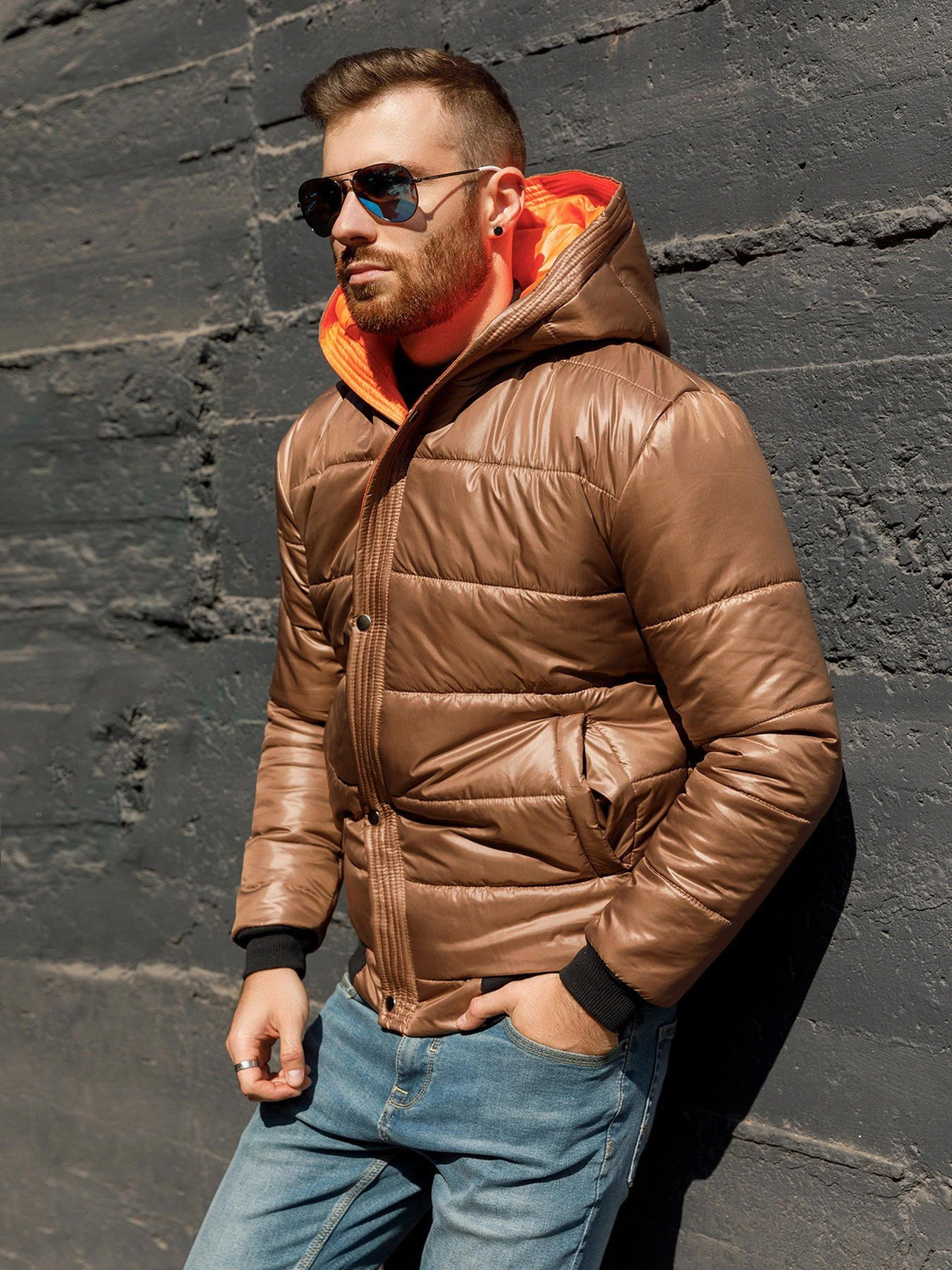 Куртки та дублянки ISSA Plus модель SA-315_brown Куртки та дублянки ISSA Plus модель SA-315_brown Фото