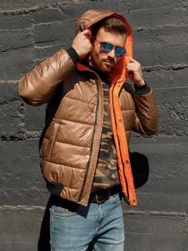 Куртки та дублянки ISSA Plus модель SA-315_brown Фото