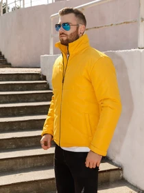 Куртки та дублянки ISSA Plus модель SA-316_mustard Фото