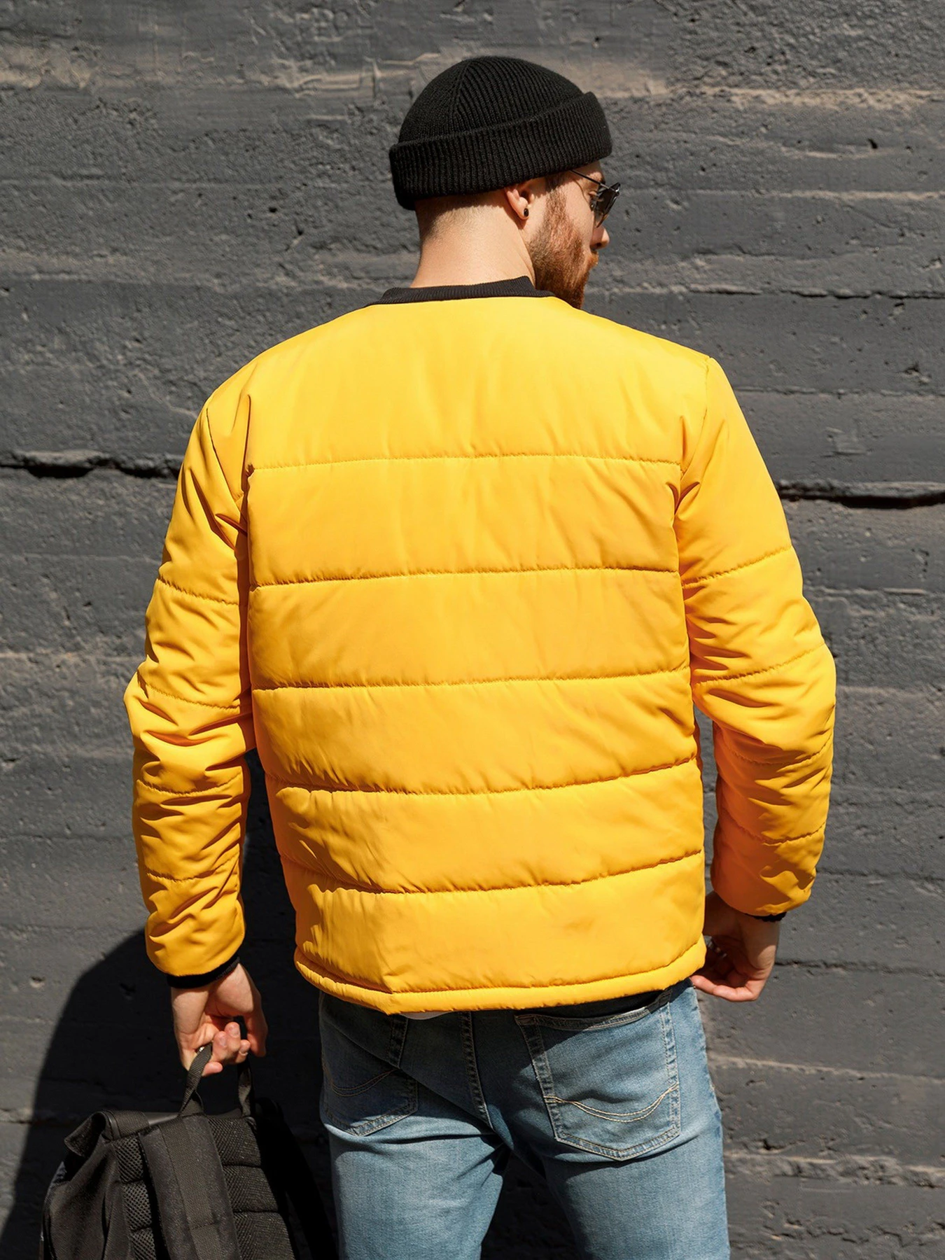 Куртки та дублянки ISSA Plus модель SA-314_mustard Куртки та дублянки ISSA Plus модель SA-314_mustard Фото