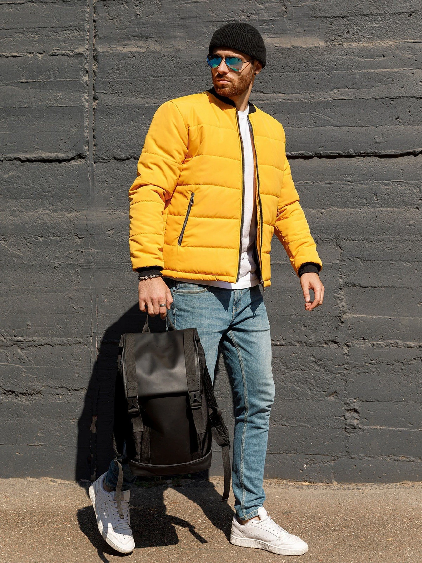Куртки та дублянки ISSA Plus модель SA-314_mustard Куртки та дублянки ISSA Plus модель SA-314_mustard Фото