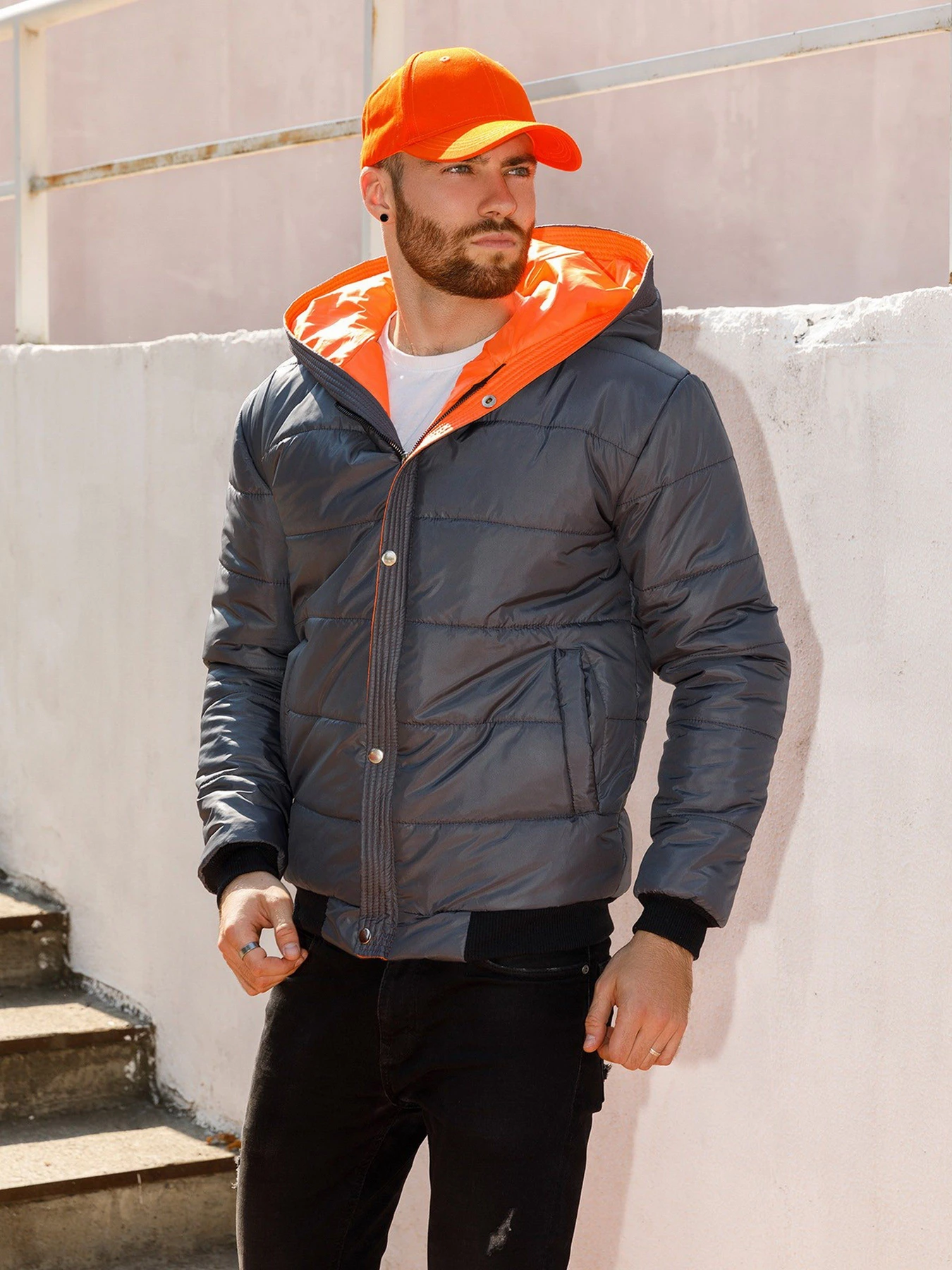 Куртки та дублянки ISSA Plus модель SA-315_grey Куртки та дублянки ISSA Plus модель SA-315_grey Фото